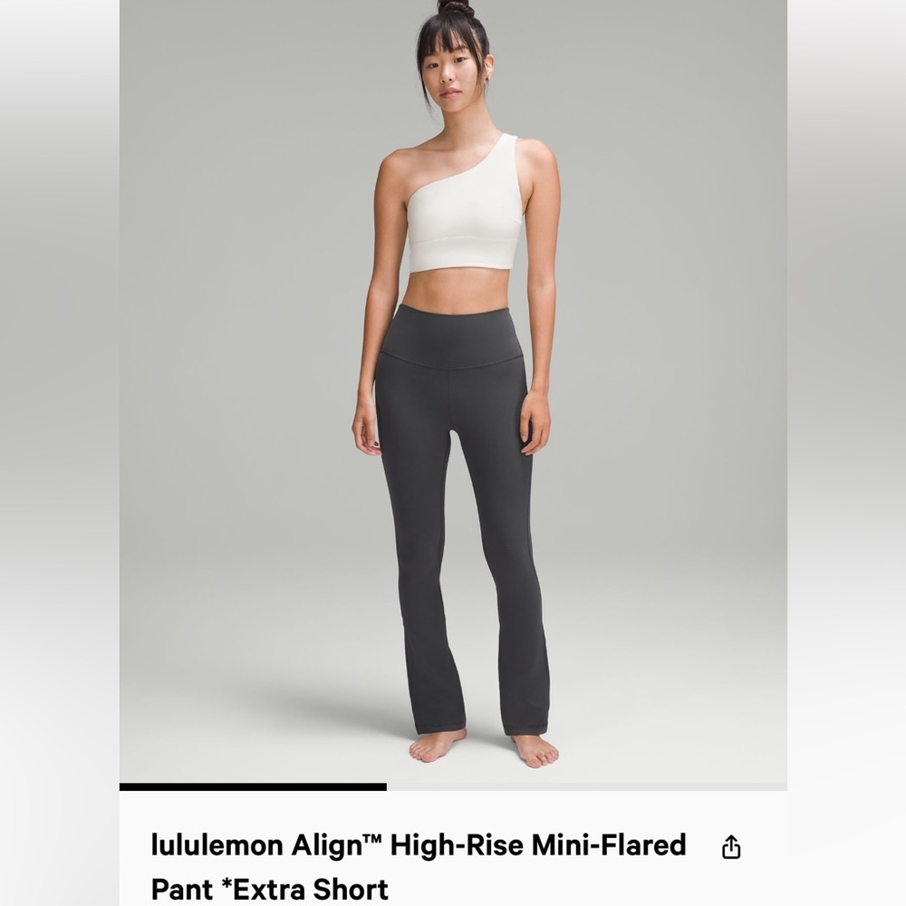 Lululemon Align High Rise Mini Flared Pants 28” Graphite Grey